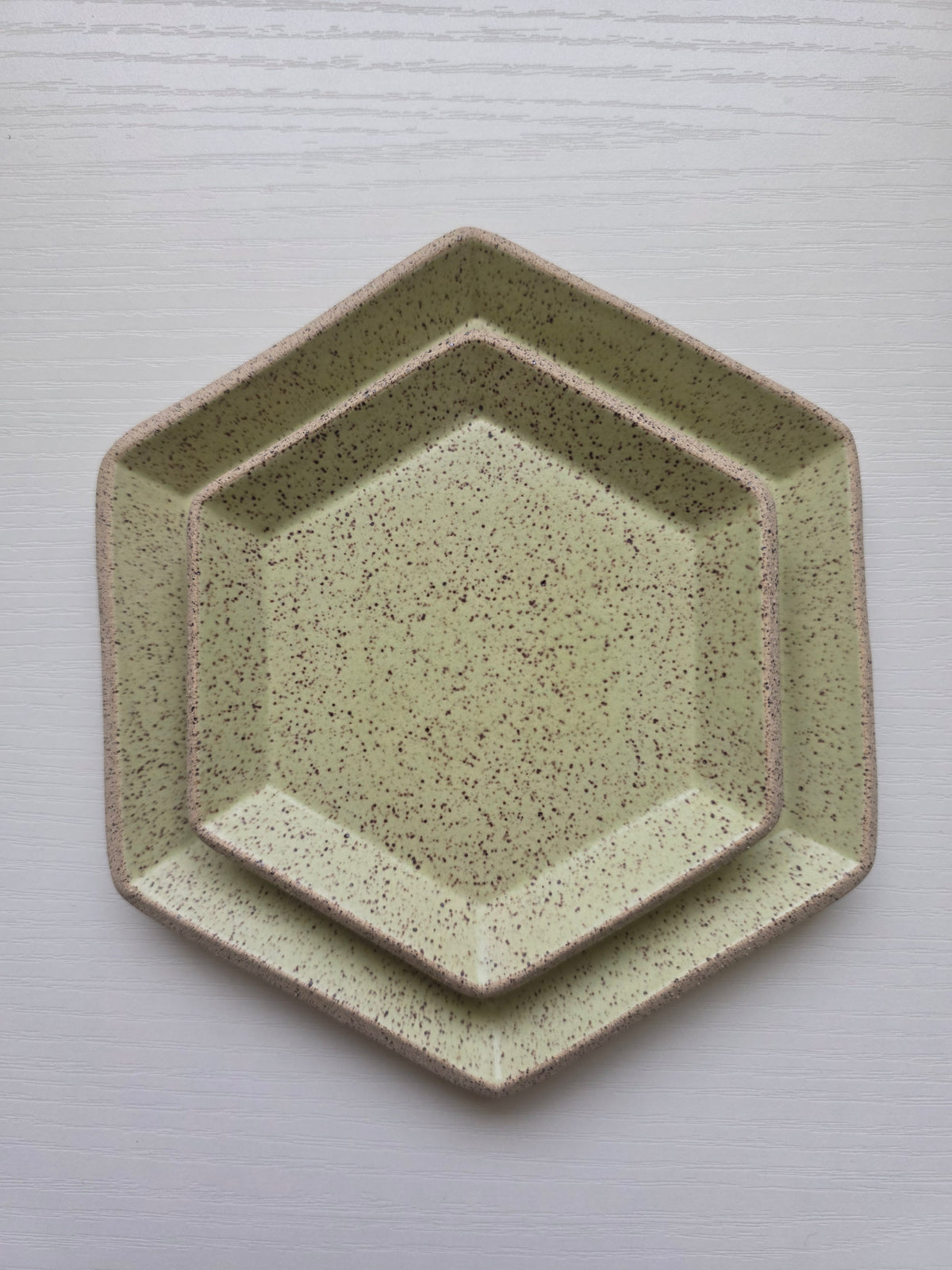 Hexagon Catch-All Dish in Lichen