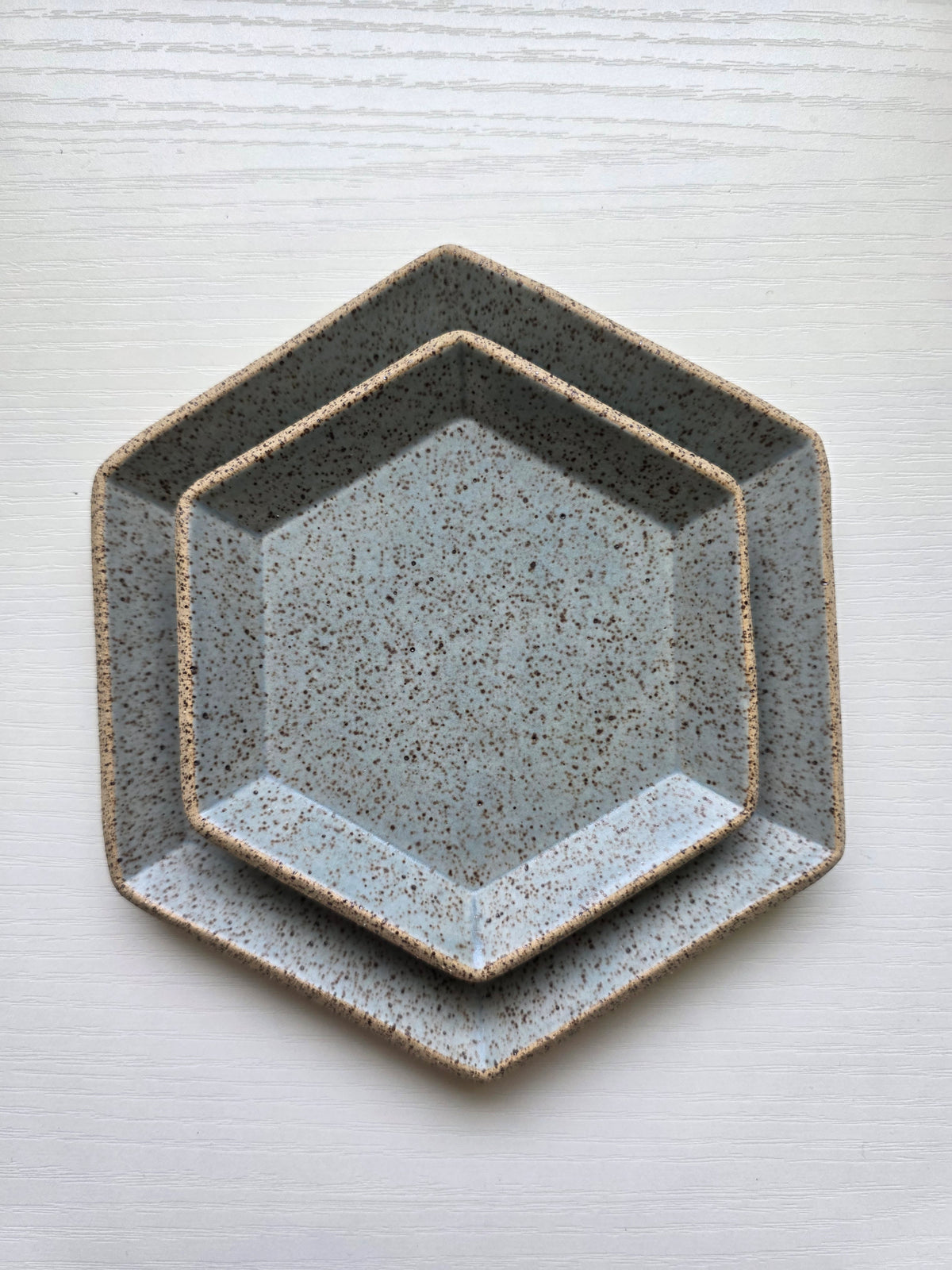 Hexagon Catch-All Dish in Sea Smoke