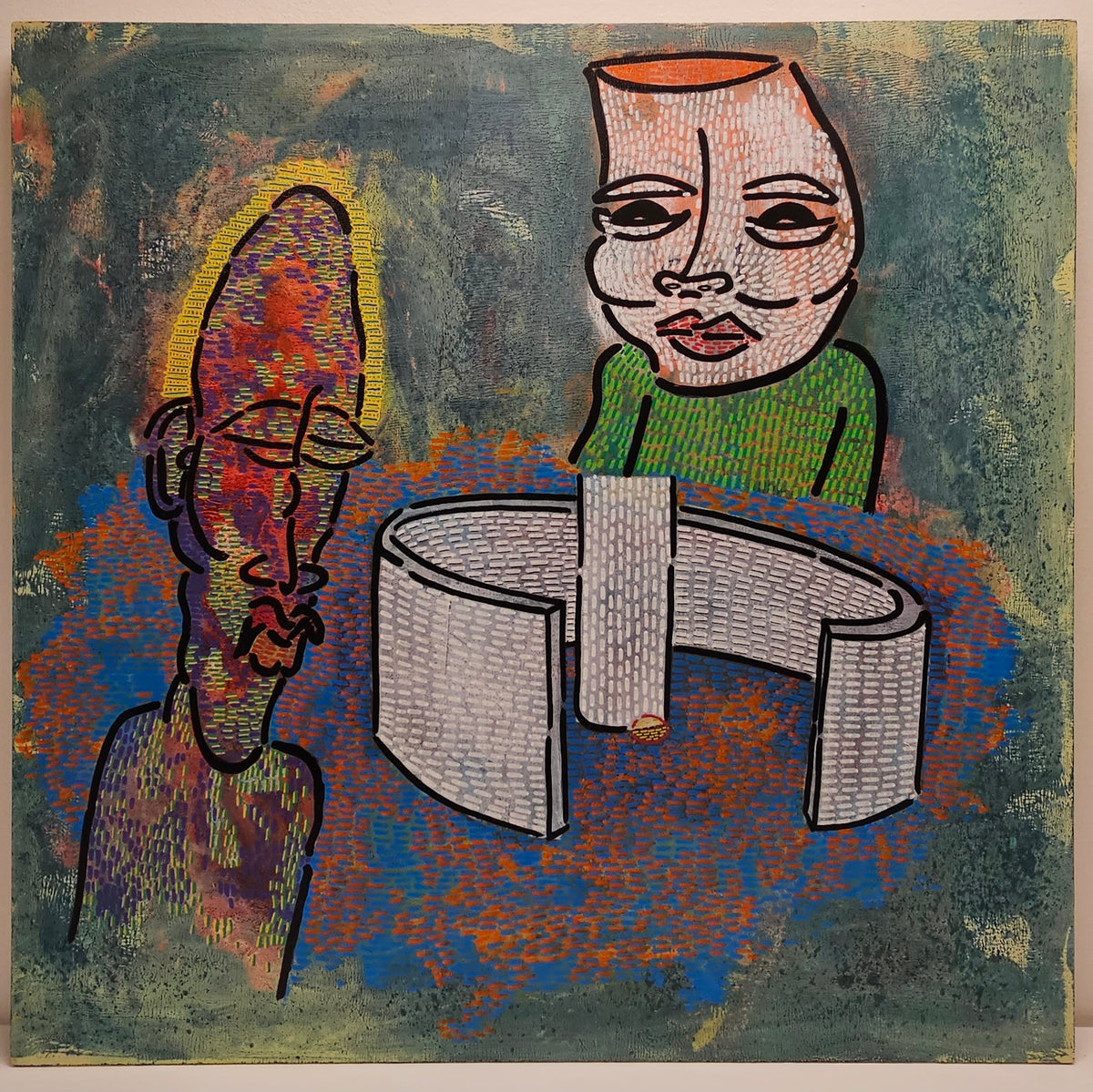'Battle Plans' Painting