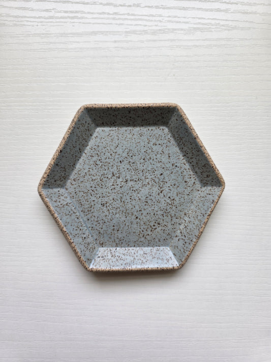 Hexagon Catch-All Dish in Sea Smoke