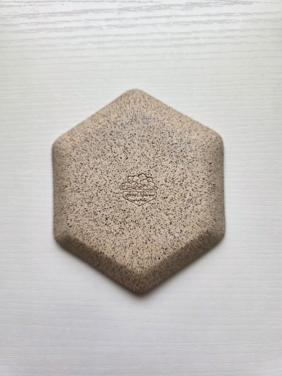 Hexagon Catch-All Dish in Sea Smoke