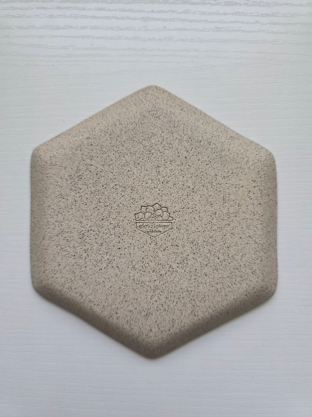 Hexagon Catch-All Dish in Pink Granite